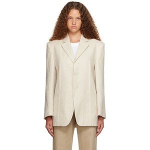 Jacquemus L’amour cream Linen Blazer size S